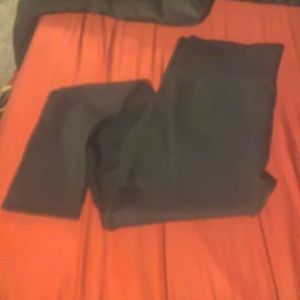 Black leggings with mesh Diamond down side